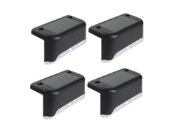 Luces solares exteriores BJ para escaleras, patios y jardines; luces LED impermeables para terrazas exteriores.
