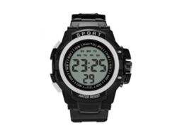 Reloj Deportivo Electrónico Hombre Con Cristal De Vidrio Moda Pulsera (blanco)