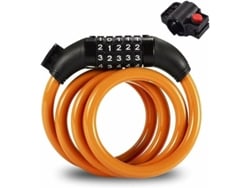Cadeado de cabo espiral Omni-5 com 5 dígitos para bicicletas, scooters e equipamentos de atividades ao ar livre, 1,2 m