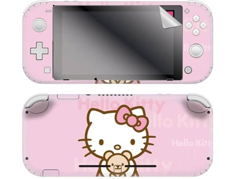Kit Skin Adhesivo + Protector de Pantalla Hello Kitty (Nintendo Switch Lite)