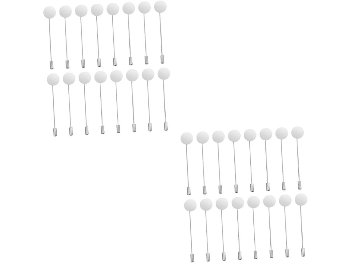 Nuobesty 100 Peças De Alfinetes De Segurança Para Broches Diy Com Bandeja Redonda