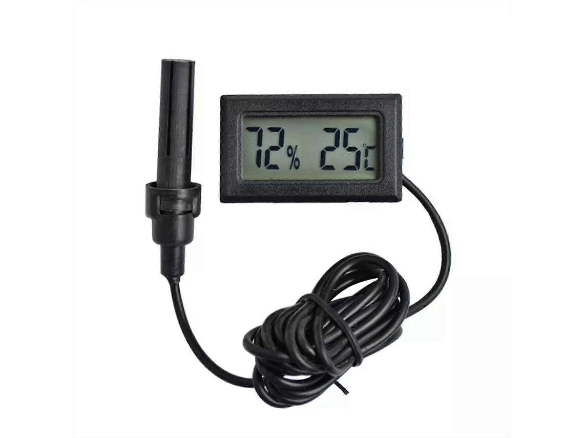 Mini termómetro digital LCD con higrómetro, medidor de temperatura y flujo de aire Nostalgia88