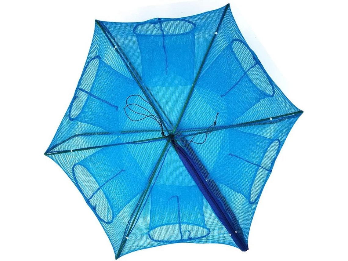Trampa Plegable Para Cebo De Pesca Para Peces Pequeños, Cangrejos, Langostas Y Camarones Con 6 Agujeros.