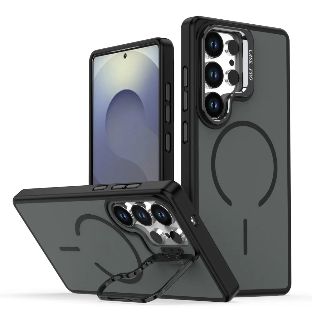 (galaxy S25, Negro) Funda Protectora Magnética Magsafe Para Samsung