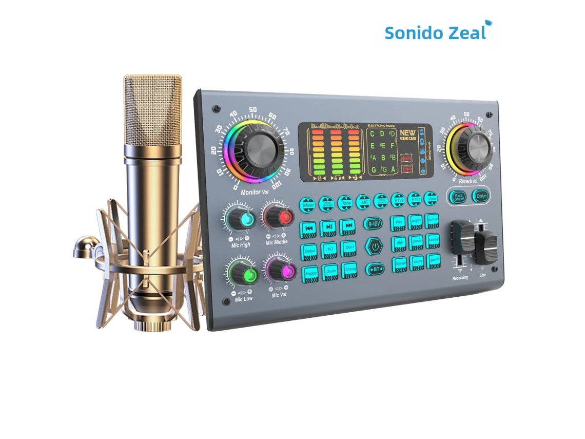 Kit de grabación de podcast profesional con micrófono XLR de 48 V MDUG