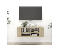 Pack de Muebles de Armario Tv 102X35X35 Cm Contrachapado Roble Sonoma