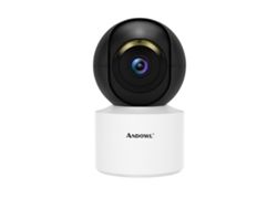 Cámara de seguridad Wi-Fi Andowl G98 4K con visión nocturna y audio bidireccional (blanca)