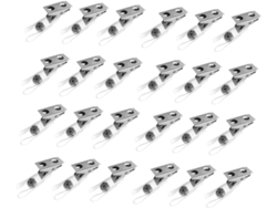 Portatarjetas De Identificación (150 Unidades) Con Orificio Para Credencial, Clips Metálicos Y Portatarjetas De Identificación.