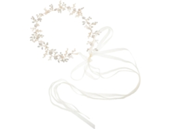 Cinturón De Boda Dorado Hecho A Mano Con Flores Y Perlas - Elegante Accesorio Nupcial