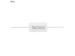 Veloriskku-10 Peças Resistor De Cimento Potência 5w 330r 5% Componentes Eletrônicos Para Pcb