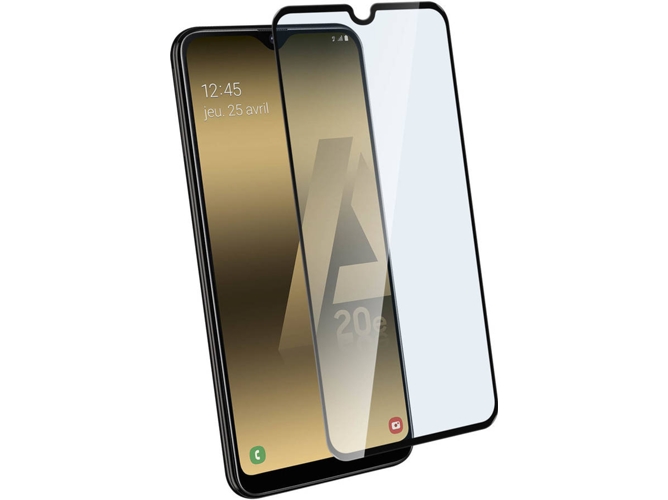 Protector de Cristal Templado Samsung Galaxy A20e AVIZAR Biselado Negro