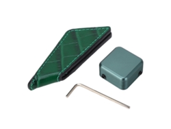 Vlrla-2026porta Tiza Billar Magnético Clip Portátil Con Clip De Cinturón Funda Tiza Palo Billar Verde Oscuro