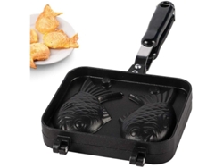 Máquina Para Hacer Gofres De Pescado Taiyaki Japoneses, De Acero Inoxidable Antiadherente, Con Panel De Cocción De Doble Cara.