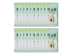 Toallitas Desmaquillantes Con Extracto De Aguacate - Limpiador Facial Exfoliante, 20 Unidades - Para Uso Diario Y Viajes