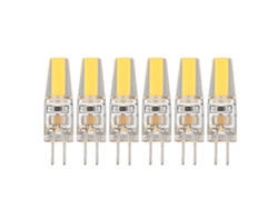 2026-6 Piezas Bombilla Led G4 6w 500lm Cob Silicona Ahorrador Energía Para Lámpara Techo Pared Mesa 220v