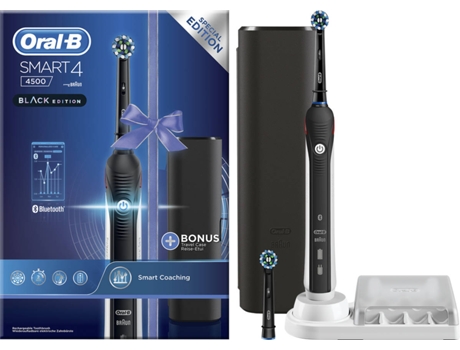 Cepillo de Dientes Eléctrico ORAL B Smart 4 4500 Cross Action Negro (8800 rpm)
