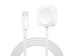 Cargador para Apple Watch Series 8, 7, 6, 5, 4 SE, cable de carga rápida Chrui tipo C (cuadrado, blanco)