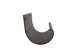 RENOPLAST R50 Conector de canalón de aluminio 8 cm Grafito Canalones para tejados Perfil de borde Casa de jardín Cobertizo