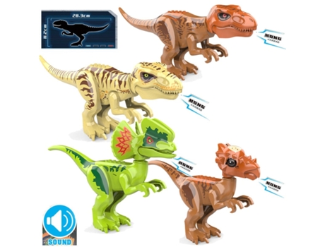 Bloques de Construcción Jurásicos, Dinosaurios Del Mundo Figuras Ladrillos Estilo 10