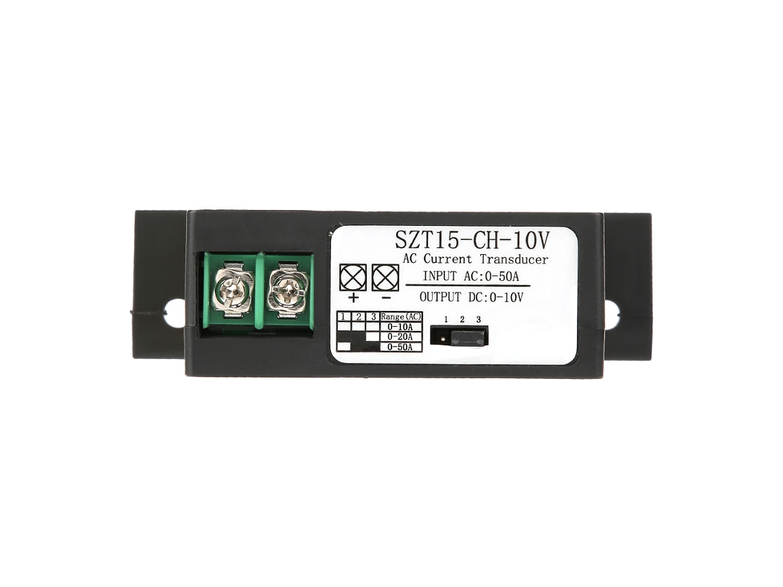 Transdutor de corrente CA, transmissor indutor mútuo CA 0-50A para CC 0-10V Szt15-ch-10V