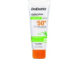 Protector Solar Facial BABARIA Fluido Piel Sensible y Atópica SPF 50+ (75 ml)