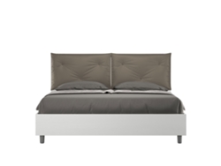 Cama Contenedor Cojines Símil Capuchino Egos ITYHOME Piel Sintética Marrón (160x200)