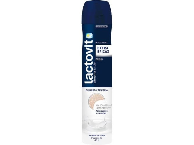 Desodorante LACTOVIT Hombre Extra Eficaz 48H Spray (200 ml)