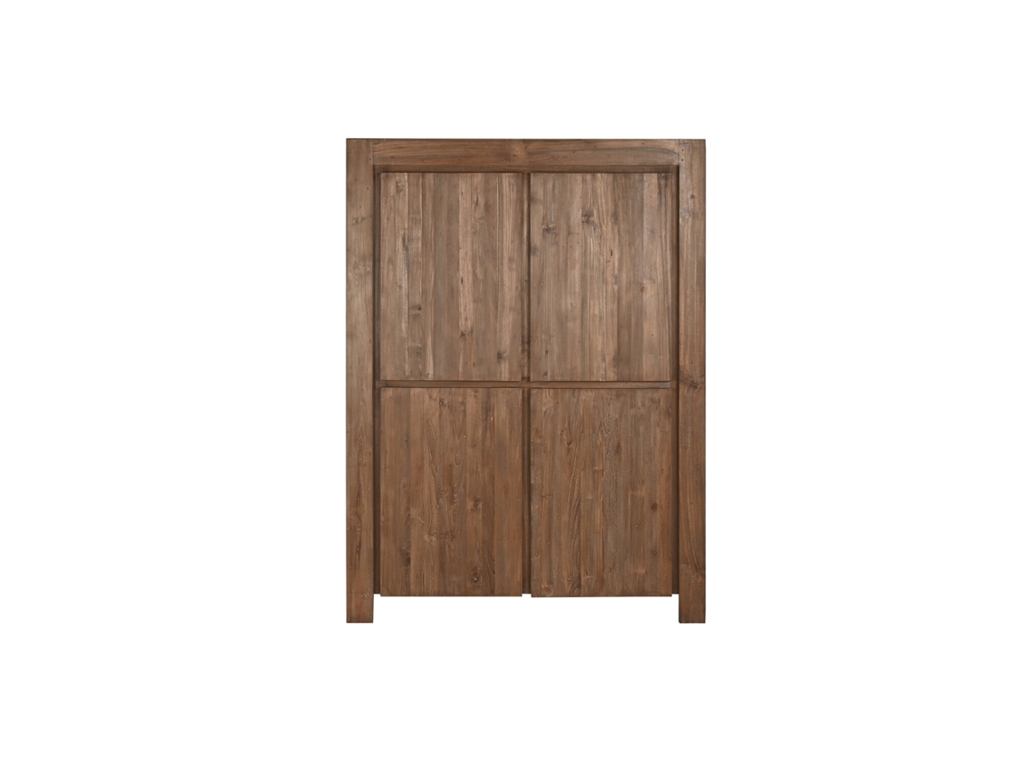 Armario Teca Reciclada 4 Puertas 130x45x180cm
