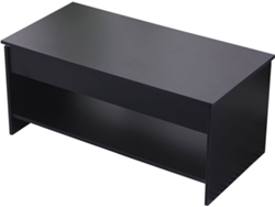 Mesa De Centro Con Tapa Elevable Negra Hedda