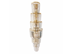 Aplique De Pared De Cristal Pibaogu Asled-518 (dorado)