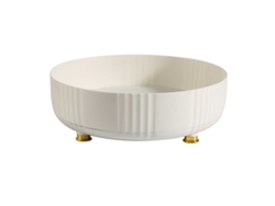Bandeja Giratoria De 360 Grados Para Almacenar Especias Y Cosméticos, Color Beige, 28 X 9 Cm.