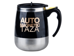 Taza térmica automática de acero inoxidable con agitador magnético, inteligente y creativa (modelo de batería negra)