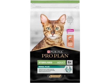 Pienso para Gatos PURINA Pro Plan OptiRenal (10Kg - Seco - Adulto - Castrados - Sabor: Salmón)