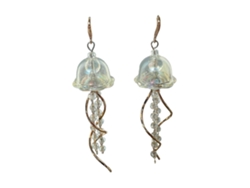 Pendientes colgantes de moda, elegantes, con borlas de medusa, pendientes de gota, con carácter, pequeños pendientes de aro, joyería artesanal Rosewell
