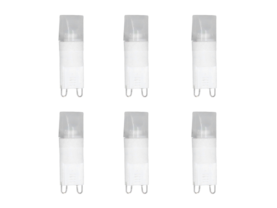 6 Bombillas Led G9 De Bajo Consumo Con Interfaz Estándar General, Disipación Calor 360°, Luz Blanca