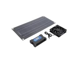 Kit de ventilador solar de 10 W y 18 V para gallinero, invernadero, casa o mascotas.