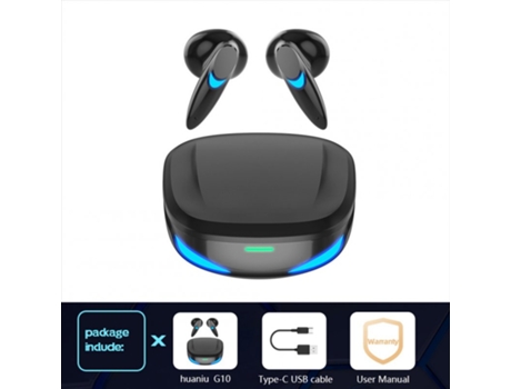 Auriculares Bluetooth True Wireless G10 Gaming 5.1 Coth Low Latency Ultra Long Life Batería Sensor táctil Cool Black
