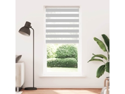 Maison Exclusive - Estor Cebra Gris Claro 110x230cm Tejido Ancho 105,9cm Poliéster