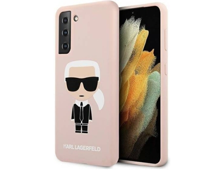 Carcasa Samsung Galaxy S21 Plus KARL LAGERFELD Silicona Rosa