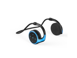 Auriculares inalámbricos Bluetooth MP3 con radio FM, ranura para tarjetas y micrófono. Mdug (azul)