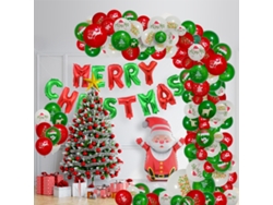 Kit de arco de globos navideños, globos para decoración de fiestas navideñas NEVEANCE