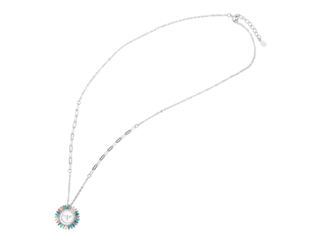 Collar con Colgante Endrik en Plata de Ley 925 con Circonias Bañado en Rodio