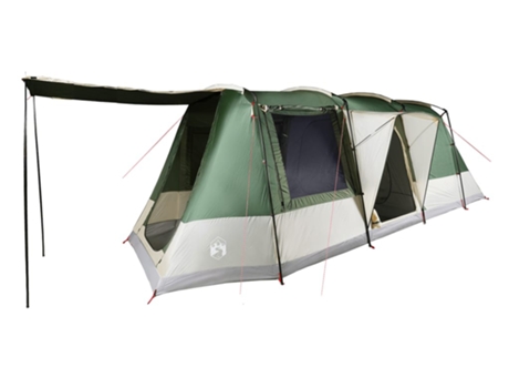 Tienda de campaña túnel para 4 personas VIDAXL impermeable verde