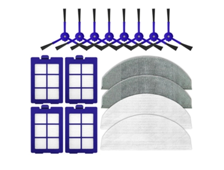 Almofadas de esfregão de filtro hepa de escova lateral de substituição para eufy robovac x8
