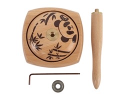 Soporte De Madera Extraíble Para Hilo Con Diseño De Panda Para Tejer, Hacer Ganchillo Y Manualidades.