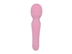 Vibrador De Silicona Inalmbrico A Rayas De 10 Velocidades Para Mujer (rosa)