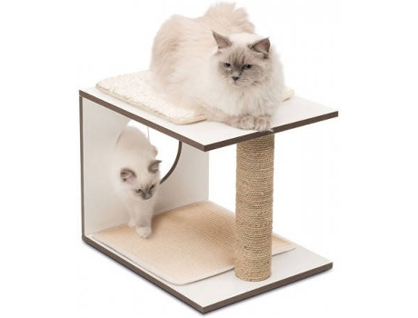 Rascador para Gatos HAGEN Taburete V-Stool Vesper Blanco