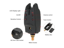 Alarma Profesional Para La Pesca De Carpas Con Led Y Alerta Sonora Ajustable, Resistente Al Agua.