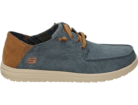 Zapatillas de Hombre SKECHERS Tecido Azul (41)