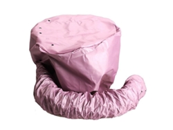 Gorro ajustable para secador de pelo con cordón para secado y acondicionamiento profundo - Rosa